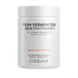 Codeage Teens Fermented Multivitamin offers 25+ vitamins, minerals, fruits, and veggies to support immune health. This teen supplement comes in a white bottle with 60 vegetable capsules.
