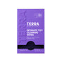 A purple box labeled Terra Initimate Toy Cleaning Wipes, Individually Wrapped, features the USDA Certified Biobased Product logo. The box contains 30 fragrance-free, natural antibacterial bamboo wipes in sachets.