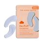 An orange packet labeled The Good Patch De-Puff Hydrogel Undereye Patch with two light blue crescent patches beside it. The packet notes one set and highlights de-puffing benefits to help reduce under-eye bags.