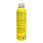 The sleek yellow bottle of The Powder Shampoos Invigorating & Stimulating Powder Shampoo features black text highlighting eco-friendly benefits and hair growth. Detailed info and recyclable symbols are included, with a silver cap adding elegance to this shampoos design in recyclable aluminum bottles.