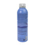 A blue, tall cylindrical bottle with a silver cap displays multilingual text and eco-friendly symbols alongside a QR code. Infused with Lavender Essential Oils, the Relaxing Night Body Foam Wash by The Powder Shampoo is designed for soothing tranquility.