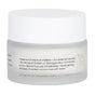 A frosted glass jar with a white lid displays Uncommon Beautys Enhanced Triple Effect Eye Cream, precautionary text to keep away from children and avoid broken skin use, and a simple outlined butterfly logo on the right.