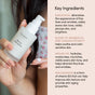 A person with long hair holds Uncommon Beauty’s Retinol Alternative, showcasing anti-aging ingredients like bakuchiol, bisabolol and ginger extract, argan oil, and niacinamide known for being gentle on skin.
