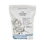 A white bag of The Unscented Company Toilet Bowl Cleaning Tabs contains 200 vegan tabs. The packaging shows a toilet, a hand with a brush, and two white cleaning tablets—promoting sustainable hygiene.