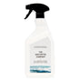 A white spray bottle of The Unscented Company All Purpose Cleaner - Unscented, with a black nozzle, minimalist label featuring blue wave graphics, and made using vegan ingredients.