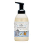 A bottle of The Unscented Company Gentle Baby Wash + Shampoo with a pump, featuring cute baby animals and blue accents on the label, is a hypoallergenic, fragrance-free wash suitable for babies.