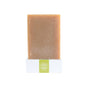 The Matcha & Argan Bar by Little Seed Farm, a rectangular brown antioxidant soap enriched with argan oil, stands vertically in a white box with a green label and white snowflake design against a plain white background.
