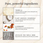 A chart for Ursa Major Alpine Rich Cream highlights pure, powerful ingredients: Tremella (white fungus), plant-derived ceramides, cloudberry, and upcycled red maple bark—each selected to deeply hydrate and support the skin barrier.