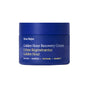 A blue jar labeled Ursa Major Golden Hour Recovery Cream, featuring English and French text. The face cream highlights restore, nourish, deep hydration, and references “Golden Hour.”.