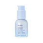 A pale blue bottle of Ursa Major Sunny Start Eye Serum features a convenient pump dispenser. The label displays product details in both English and French, indicating that the bottle contains 15 ml (0.5 fl oz). This de-puffing eye treatment is specially formulated to help reduce dark circles, promoting a brighter and more well-rested appearance.