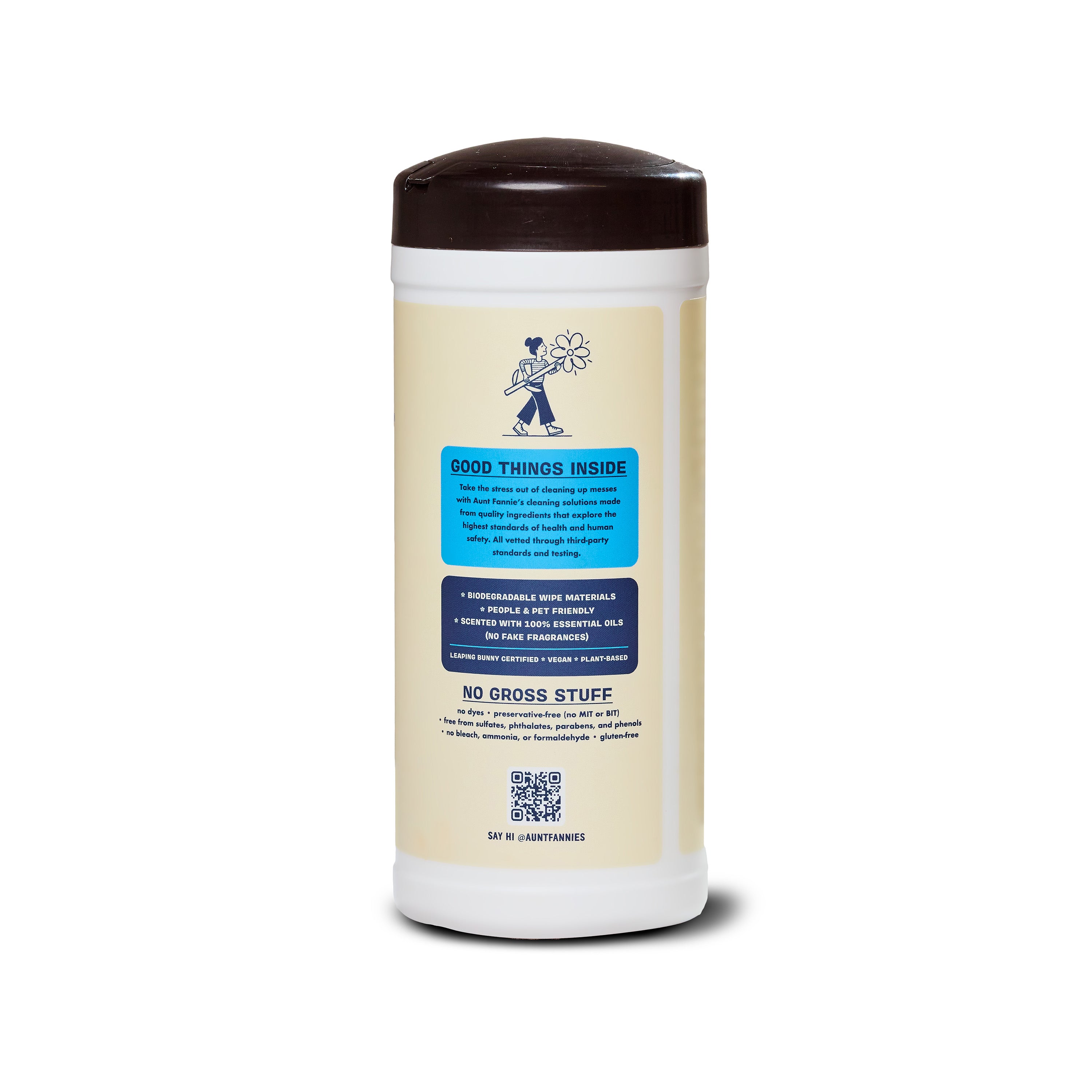 Aunt Fannie's Glass + Window Cleaning Wipes - Thumbnail 3