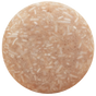 The Good Juju Body & Home Volumizing Shampoo Bar for oily and fine hair is a round, light brown bar with white and beige textured flecks, shown on a white background.