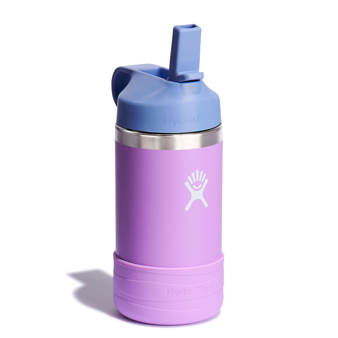 Hydro Flask Kids Stainless Steel Wide Mouth Bottle with Straw Cap