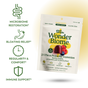 Plant People WonderBiome 2-1 Pre & Probiotic Gummies offer gut microbiome restoration, bloating relief, regularity, and immune support. Mixed berry flavor, zero sugar, vegan, and gluten-free—ideal for digestive health.