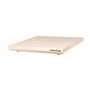 The Alto Raised Wood Board by WoodForChef is a rectangular maple board with a light finish, visible grain, small non-slip round feet, and the brand logo on one side. Made from 100% FSC Certified Maple Wood. Plain white background.
