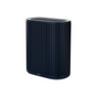 The Windmill Air Purifier Max by Windmill Air is a sleek, dark blue rectangular device with vertical ridges, rounded corners, and a mesh top. Set against a white background, it offers advanced air quality monitoring and features a medical-grade HEPA filter.