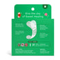 Green box of small, kid-friendly Welly Flex Fabric Bandages - Holiday Stocking Stuffer includes 21 (⅝ x 2¼ in) bandages, fabric features, directions, emergency warning, plus a festive Give the Joy of Sweet Healing label.