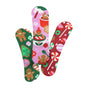 Welly Flex Fabric Bandages - Holiday Stocking Stuffer feature festive gingerbread, candy cane, and more holiday designs on green, pink, and red—perfect for kids’ winter scrapes or as a seasonal stocking stuffer!.