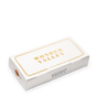 A white rectangular box with gold “Wonder Valley” and “Little Wonders” text, a gold border, and a small orange illustration—this travel-size Little Wonders set by Wonder Valley is ideal for microbiome-friendly skincare routines.