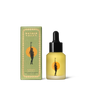A green box and dropper bottle of Wonder Valley Rosemary Hair Oil, each showing a person with a branch before an orange circle. This yellow oil nourishes hair and helps treat split ends for healthier-looking results.