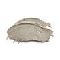 A smear of Wonder Valley Seaweed Body Scrub, a light beige cream with visible sea salt exfoliating particles, spread unevenly on a white background.