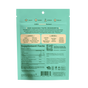 Back of a teal Plant People WonderCalm - Super Mushroom Gummies pouch displays supplement facts, ingredients, directions, benefits, vegan and gluten-free icons, and warnings. Highlights stress relief, mood support, ashwagandha, and reishi.