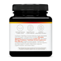 A black supplement bottle labeled Youtheory Total Body Turmeric features icons and text highlighting benefits such as improved memory, enhanced mood, and antioxidant support. Each serving delivers 400 mg of turmeric extract plus 2,250 mg of turmeric root to help reduce inflammation and promote cognitive function.