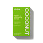 A bright green box of Zimba Whitening Strips promises whiter teeth, professional results in 30 minutes, enamel safety, less sensitivity, and 14 treatments.