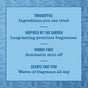 Blue graphic lists features: Mrs. Meyer's Premium Scented Oil Diffuser Kit—trusted ingredients, long-lasting garden-inspired fragrances, worry-free automatic shut off, and all-day waves of scent from the wall plug-in diffuser.