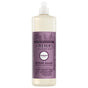 Mrs. Meyer's Dish Soap, Elderberry scent, 16 fl oz, features a purple floral label, white cap, and "limited edition" text. This liquid soap naturally cuts grease.