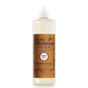 Mrs. Meyer's Dish Soap in Acorn Spice scent features autumn-themed illustrations and a brown label. This 16 fl oz liquid soap is a natural degreaser and comes with a white flip-top cap for easy use.