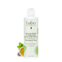 A bottle of Babo Botanicals Swim & Sport Shampoo and Wash, displayed against a white background with images of passion fruit and mint. This clarifying formula, enriched with passion fruit oil, is available in an 8 fl oz (237 ml) bottle.