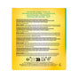 Back of a yellow Burt’s Bees box showcasing ingredient lists, usage instructions, and product information for the Beeswax Lip Balm Gift Set – Bounty Fruit in several languages, with recycling and barcode symbols at the bottom—a perfect preview for anyone considering this nourishing lip balm collection.