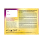 Back of a Burt’s Bees Hand Cream with Shea Butter Trio Gift Set box featuring “to” and “from” sections, product descriptions in English and French, and ingredient details at the bottom on a purple-to-yellow gradient background. This natural hand cream set by Burt’s Bees is the perfect gift.
