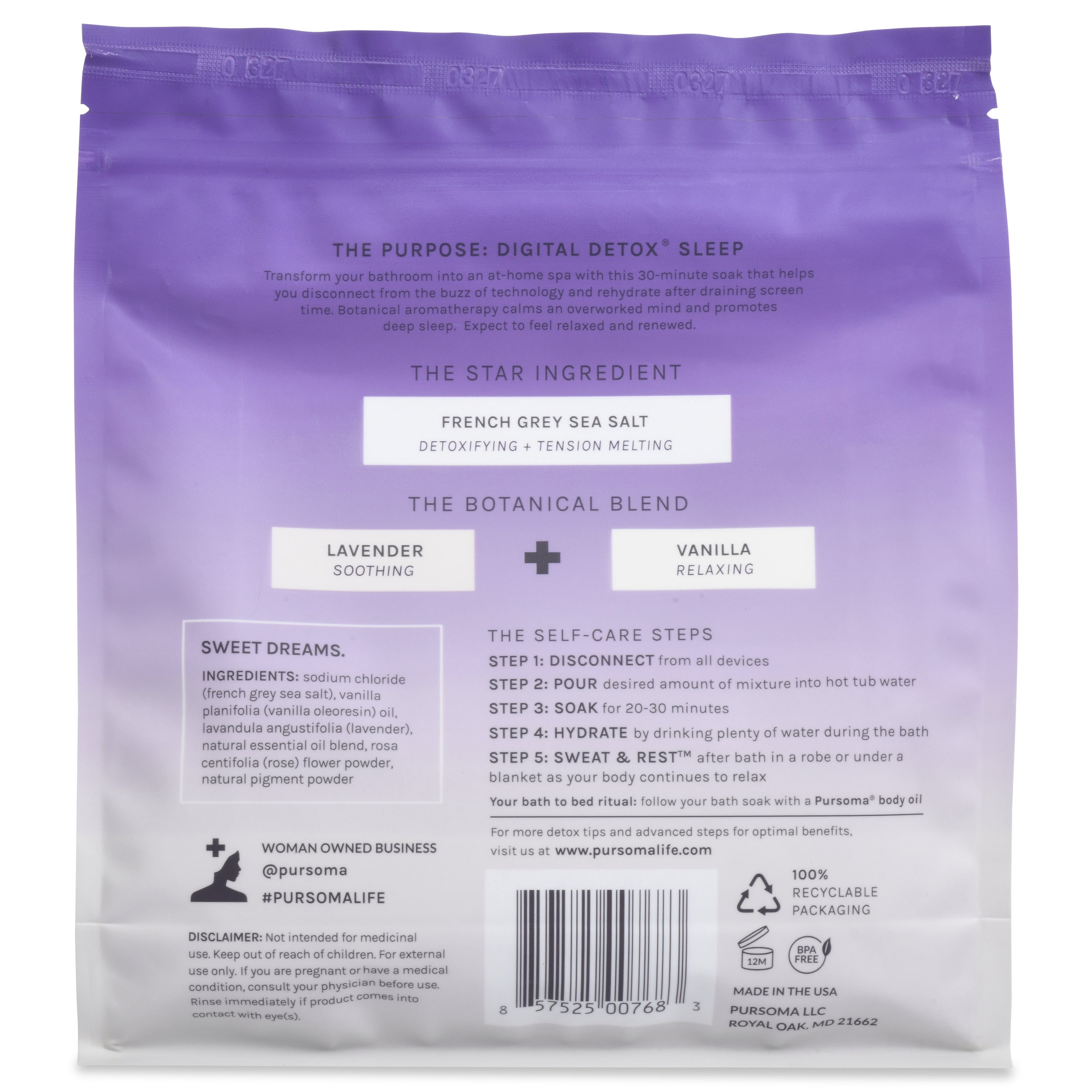 PURPLE DETOX Epsom Salt 2個セット PURPLE DETOX Epsom Salt 2個セット PURPLE DETOX Epsom Salt 2
