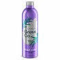 A metallic purple bottle of Grove Co. hand soap with a silver cap, featuring green leaf illustrations and labeled Lavender Blossom & Thyme, 13 fl oz (384 ml), Go Beyond Plastic.