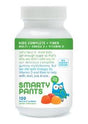 The SmartyPants Kids Multi & Omegas Gummies feature a colorful label with the number 120 and an owl illustration. They include Omega-3, Vitamin D, and fiber, are non-GMO, and clearly state No Added Sugar for quality nutrition.