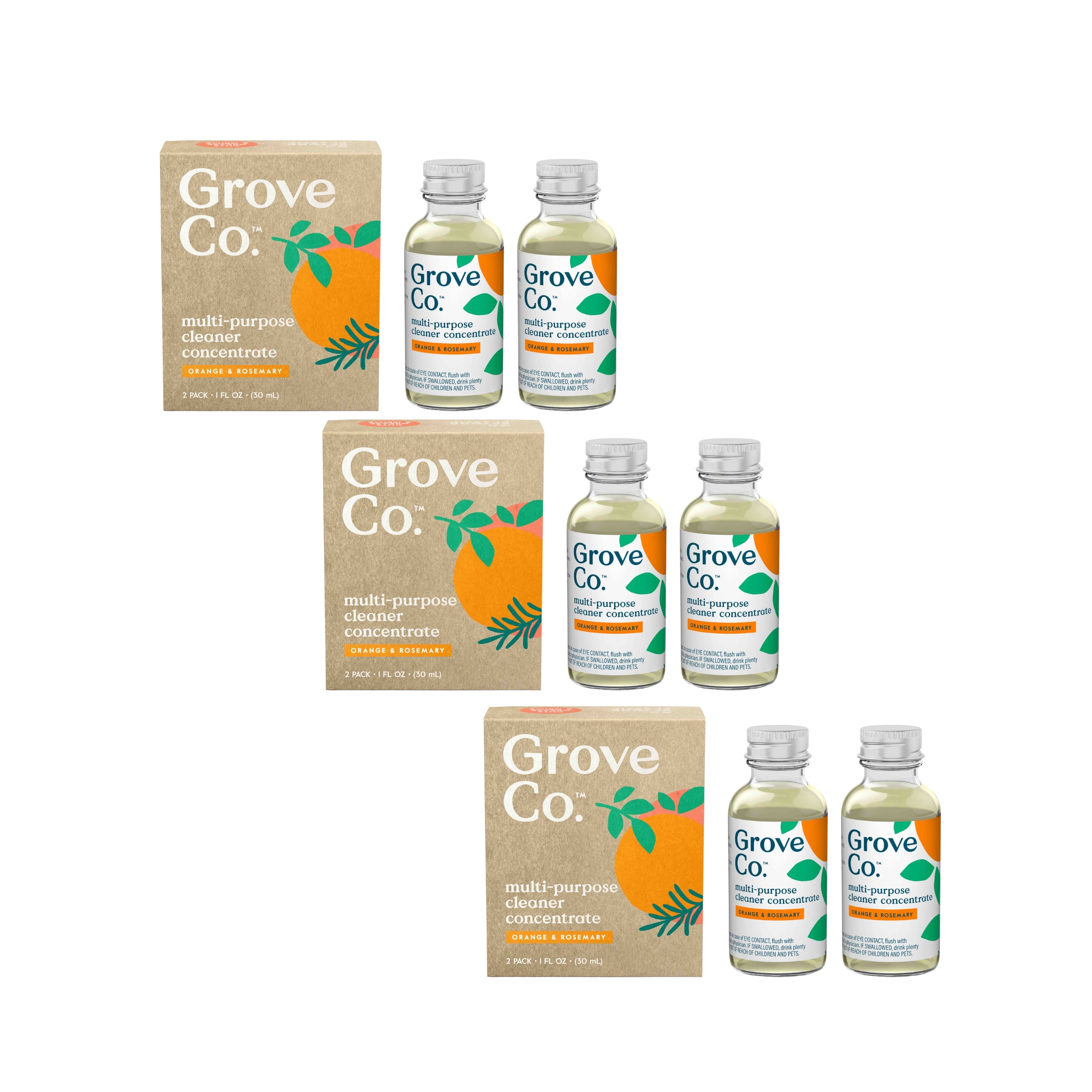 Grove Co. Multi-Purpose Cleaner Concentrates, 3-pack,New Products : American Fashion Style Bags On Sale