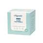 Box of Cliganic Clean Face Towel XL - Ultra Absorbent & Durable, 50 count. The packaging features a light blue and white design with product details printed on the front. These hypoallergenic facial towels from Cliganic are perfect for your skincare routine, providing a gentle and convenient disposable option.