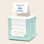 A box of Cliganic Clean Face Towel XL - Ultra Absorbent & Durable contains 50 super soft, ultra-absorbent, and durable disposable face towels. The light blue and white packaging displays product details and features an open lid revealing neatly stacked towels—perfect for elevating your skincare routine.