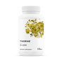 A white bottle of Thorne Vitamin D-1,000 features a yellow abstract label design and contains 180 capsules to support bone health and immune function.