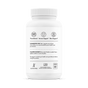 A white Thorne Vitamin D-1,000 supplement bottle displays black text for suggested use, tamper evidence, gluten-free details, and certifications. Icons emphasize immune support and bone health benefits from vitamin D3.