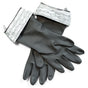 Grove Co.s Cleaning Gloves come in dark gray with light gray patterned cuffs. Made from durable latex, they have textured palms and fingertips for better grip, making them perfect for efficient cleaning. Laid flat and overlapping, theyre showcased on a white background.