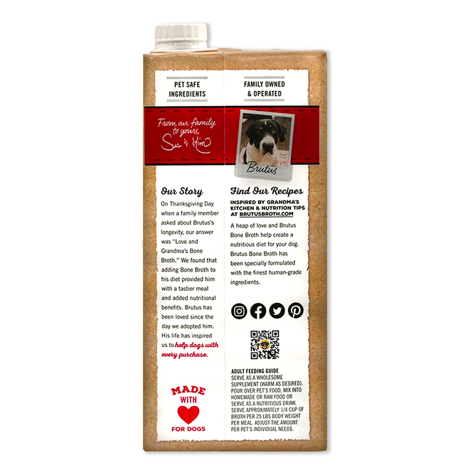 Brutus Chicken Broth For Dogs Upset Stomach Native Pet Beef Broth