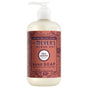 A 12.5 fl oz (370 mL) bottle of Mrs. Meyer's Hand Soap with a pump dispenser, featuring a garden-inspired label that reads Limited Edition Fall Leaves Scent and is made with essential oils.