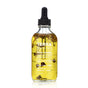 The Floral Infusion Multitasking Oil by Terra Beauty Bars comes in a clear dropper bottle, enriched with cedarwood and natural oils like coconut and jojoba. This vegan, waterless oil is enhanced with visible dried flowers, ideal for elevating your self-care routine for body, hair, and nails.