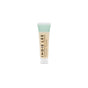 A small tube of Indie Lee Brightening Cleanser with a pale green cap and clear body, showing the light-colored liquid inside. The product name is printed vertically in black letters.
