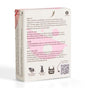 Back of a soap package with text describing the products natural ingredients, directions for use, care instructions, and company values. Features icons for sustainability, no animal testing, and plastic-free packaging.