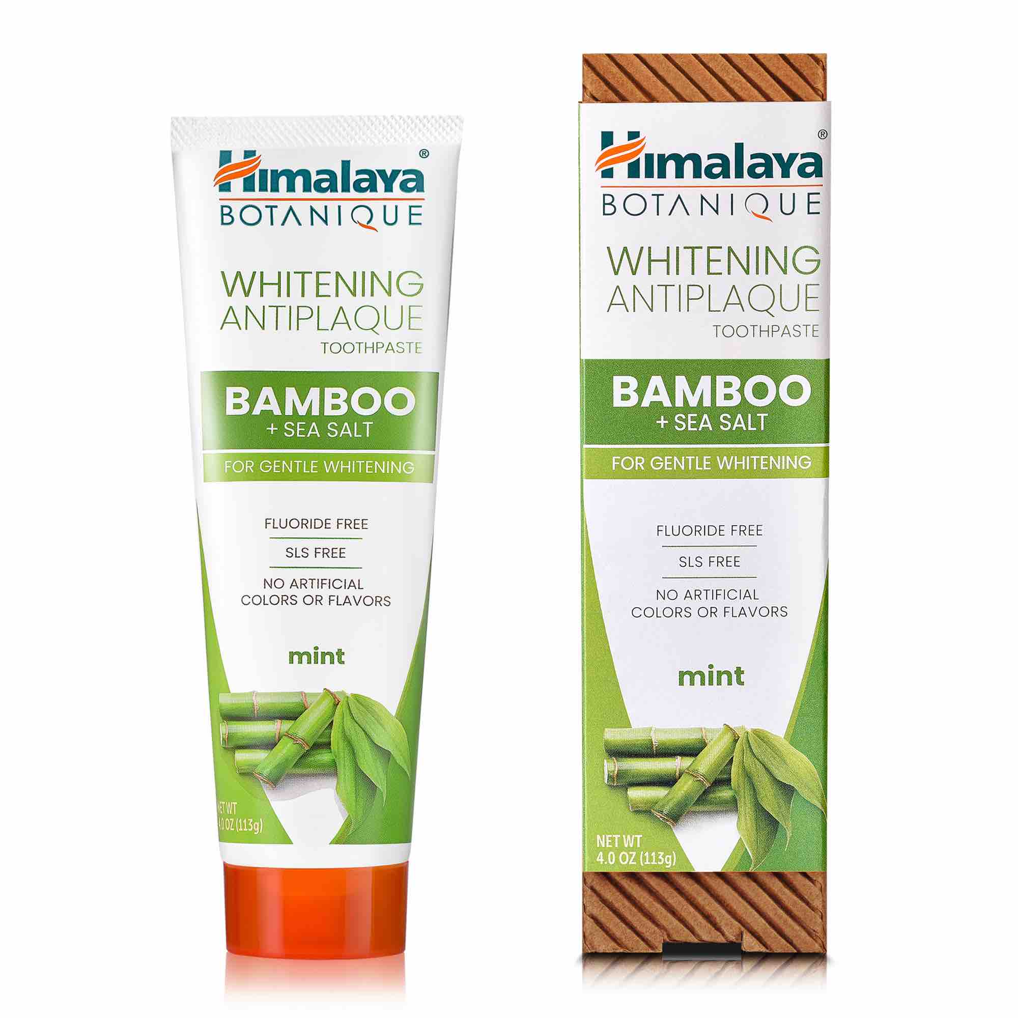 Himalaya Whitening Antiplaque Bamboo + Sea Salt Toothpaste | Grove ...