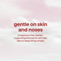On a soft pink and white cloudy background, text reads: method Barrier Supporting Body Wash—a gentle, fragrance-free formula with colloidal oatmeal that supports your skin barrier and keeps dry skin care simple.